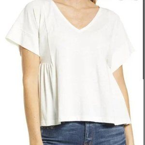 Madewell Supima® Cotton Flutter-Sleeve Tee Lighthouse